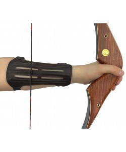 Крага охотничья Centershot 19 см, кожа (коричневая)