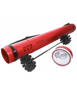 Тубус для стрел Centershot пластиковый, с держателем (красный)