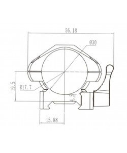 Кольца 30 мм Nikko Stirling Diamond QR, быстросъемные на Weaver (низкие, 4 винта, сталь)