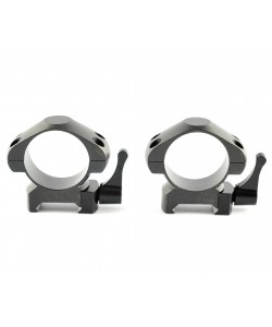 Кольца 30 мм Nikko Stirling Diamond QR, быстросъемные на Weaver (средние, 4 винта, сталь)