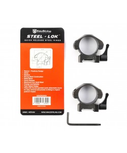 Кольца 30 мм Nikko Stirling Diamond QR, быстросъемные на Weaver (средние, 4 винта, сталь)