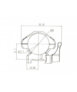 Кольца 30 мм Nikko Stirling Diamond QR, быстросъемные на Weaver (средние, 4 винта, сталь)
