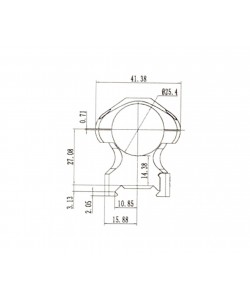 Кольца 25,4 мм Nikko Stirling Diamond, на Weaver (высокие, 2 винта, сталь)
