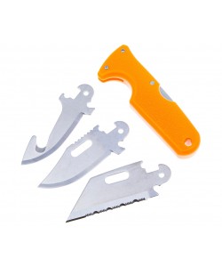Нож Cold Steel Click-N-Cut 6,4 см, сталь 420J2, рукоять ABS пластик, Orange