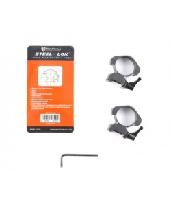 Кольца 30 мм Nikko Stirling Diamond QR, быстросъемные на Weaver (высокие, 4 винта, сталь)