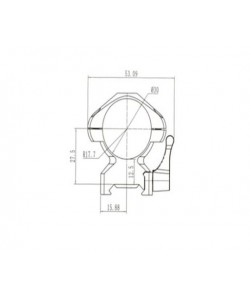 Кольца 30 мм Nikko Stirling Diamond QR, быстросъемные на Weaver (высокие, 4 винта, сталь)