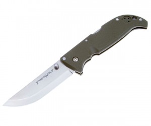 Нож складной Cold Steel Finn Wolf Green 8,9 см, сталь AUS-8A, рукоять Grivory Green