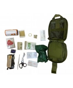 Аптечка в отрывном подсумке, 15 элементов (Olive)