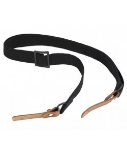 Ремень оружейный для АК на кожаных шлевках AS-SL0020 (Black)