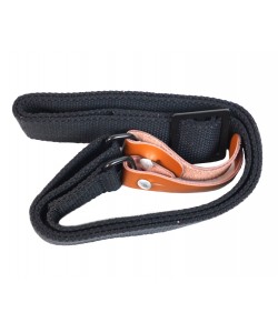 Ремень оружейный для АК на кожаных шлевках AS-SL0020 (Black)