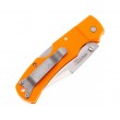 Нож складной Cold Steel Double Safe Hunter 8,9 см, сталь 8Cr13MoV, рукоять GFN Orange - фото № 4