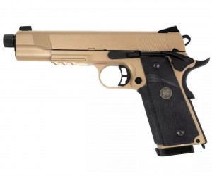 Страйкбольный пистолет KJW Colt M1911 M.E.U. GBB GAS, Tan (KP-07-TBC.GAS)