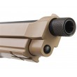 Страйкбольный пистолет KJW Beretta M9A1 TBC Gas Tan, удлин. ствол - фото № 17