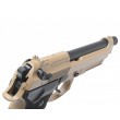 Страйкбольный пистолет KJW Beretta M9A1 TBC Gas Tan, удлин. ствол - фото № 11
