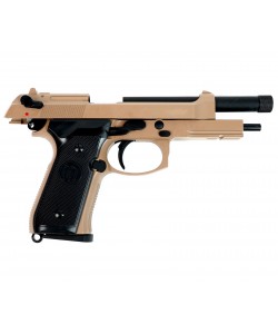 Страйкбольный пистолет KJW Beretta M9A1 TBC Gas Tan, удлин. ствол