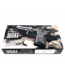 Страйкбольный пистолет KJW Beretta M9A1 TBC Gas Tan, удлин. ствол