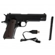 Страйкбольный пистолет Cyma Colt 1911, Mosfet +UP гирбокс, Li-po, USB-зарядка (CM.123S) - фото № 2