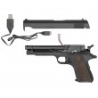 Страйкбольный пистолет Cyma Colt 1911, Mosfet +UP гирбокс, Li-po, USB-зарядка (CM.123S) - фото № 3