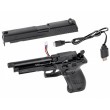 Страйкбольный пистолет Cyma SigSauer P226, Mosfet +UP гирбокс, Li-po, USB-зарядка (CM.122S) - фото № 9