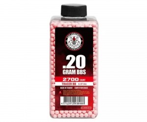 Шары трассерные G&G Tracer 0,20 г, 2700 штук (красные, бутылка) G-07-266