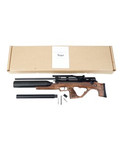 Пневматическая винтовка Jaeger SP Булл-пап Колба (PCP, прямоток, ствол AP550, полигонал, пер. взвод) 6,35 мм