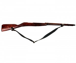 Ложа винтовки Мосина с накладкой, кольцами и ремнем, без шомпола, оригинал (дерево)
