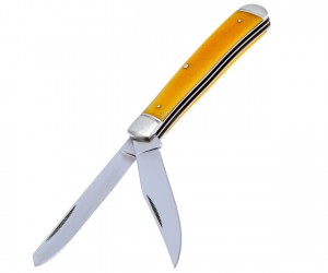 Нож складной Cold Steel Trapper 8,4 см, сталь 8Cr13MoV, рукоять кость Yellow