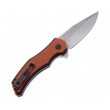 Нож складной CRKT Fawkes 7 см, сталь 1.4116 Krupp, рукоять G10, Orange - фото № 2