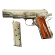|Уценка| Макет пистолет Colt M1911A1 .45, хром, лакиров. дерево (США, 1911 г.) DE-6312 (№ 424-УЦ) - фото № 3