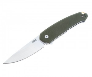 Нож складной CRKT Tueto 8,4 см, сталь 1.4116, рукоять G10, Green