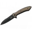 Нож складной CRKT Apoc 10,1 см, сталь 8Cr13MoV, рукоять Stainless Steel, Brown - фото № 1
