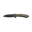 Нож складной CRKT Apoc 10,1 см, сталь 8Cr13MoV, рукоять Stainless Steel, Brown - фото № 3