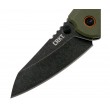 Нож складной CRKT Overland 7,6 см, сталь 8Cr13MoV, рукоять G10, Green - фото № 4