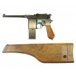 |Уценка| Страйкбольный пистолет WE Mauser 712 Black, кобура-приклад, длинный магазин (№ 433-УЦ) - фото № 3
