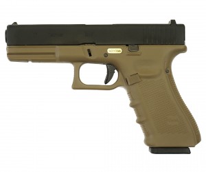 |Уценка| Страйкбольный пистолет WE Glock-17 Gen.4 Tan, сменные накладки (WE-G001B-TN) (№ 434-УЦ)