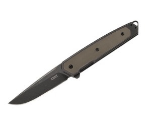 Нож складной CRKT Cinco 7,3 см, сталь D2, рукоять G10, Brown
