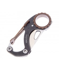 Нож складной CRKT Compano 3,6 см, сталь 5Cr15MoV, рукоять сталь 2CR13, Bronze