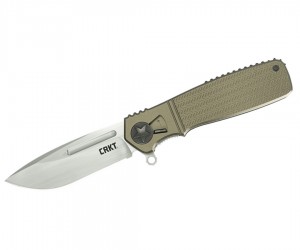 Нож складной CRKT Homefront 9 см, сталь Aus 8, рукоять T-6 Aluminium, Olive