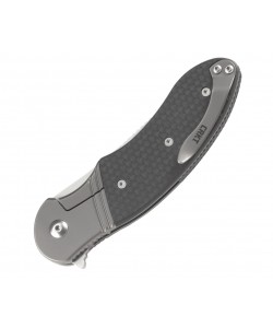Нож складной CRKT Hootenanny 8,5 см, сталь 8Cr13MoV, рукоять Steel, Grey
