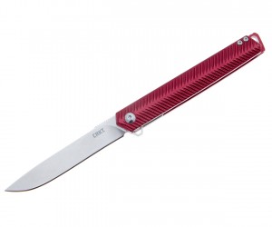 Нож складной CRKT Stylus Maroon 8,1 см, сталь 12С27, рукоять T-6 Aluminium, Red