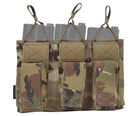 Подсумок под 3 магазина EmersonGear 5.56&Pistol Triple Open Top (Multicam)