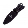 Нож Fox Knives Black Fox Throwing Knife 8,5 см, сталь 440C, рукоять Steel, Black - фото № 4