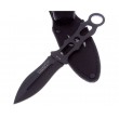 Нож Fox Knives Black Fox Throwing Knife 8,5 см, сталь 440C, рукоять Steel, Black - фото № 5