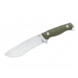 Нож Fox Knives BlackFox Golem 14 см, сталь D2, рукоять G10, Green - фото № 1