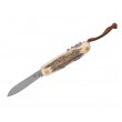 Нож складной Fox Knives 7,5 см, 8 функций, сталь M390, рукоять Олений рог - фото № 1