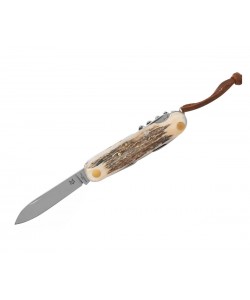 Нож складной Fox Knives 7,5 см, 8 функций, сталь M390, рукоять Олений рог