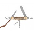 Нож складной Fox Knives 7,5 см, 8 функций, сталь M390, рукоять Олений рог - фото № 3