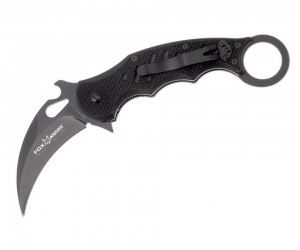 Нож складной Fox Knives 479 Karambit 7,5 см, сталь Bohler N690, рукоять G10, Black