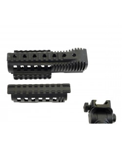 Комплект тактического обвеса АК-74, АКМ (приклад 6-ти позиционный, цевье, накладка, рукоять и рукоятка цевья)