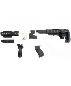 Комплект тактического обвеса АК-74, АКМ (приклад 6-ти позиционный, цевье, накладка, рукоять и рукоятка цевья)